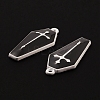 Spray Painted Alloy Pendants PALLOY-K003-12B-4