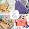 Clear Acrylic Soap Stamps DIY-WH0446-008-3