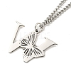 201 Stainless Steel Necklaces NJEW-Q336-01W-P-4