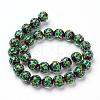 Handmade Inner Flower Lampwork Beads Strands LAMP-L072-B06-2