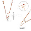 SHEGRACE Titanium Steel Pendant Necklaces JN984A-2