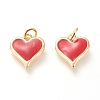 Real 18K Gold Plated Brass Charms X-KK-L006-019C-1