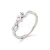 Brass Finger Ring Settings KK-G518-05P-1