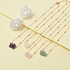Natural Raw Stone Pendant Necklace for Women NJEW-JN03781-6