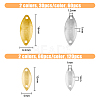 SUPERFINDINGS 180Pcs 4 Style Brass Fishing Lures KK-FH0005-90-2