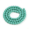 Opaque Glass Beads Strands X-GLAA-T032-P6mm-MD12-2