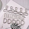 15Pcs 3 Style Iron D Rings FIND-SZ0002-18-3