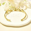 304 Stainless Steel Cuff Bangles for Women BJEW-U021-04G-3