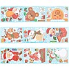 9 Sheets 9 Styles Christmas Themed PVC Static Stickers STIC-WH0004-07-1