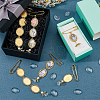 8Pcs 4 Style Iron Brooches JEWB-FH00044-4