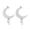 304 Stainless Steel Pendants STAS-N108-42P-1