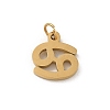 304 Stainless Steel Charms STAS-R001-04G-04-1