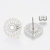 Non-Tarnish 304 Stainless Steel Stud Earring Findings X-STAS-S079-32B-2
