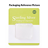 Rhodium Plated 925 Sterling Silver Earring Hooks X-STER-K168-116P-5
