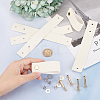Imitation Leather Cabinet Handle Pull Knob DIY-WH0258-80B-3