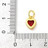 Brass Micro Pave Cubic Zirconia Pendants KK-H204-01G-07-3