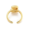 Brass Letter Open Cuff Rings for Women RJEW-G313-01E-G-3