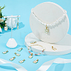 12Pcs 12 Styles Constellations Natural White Shell Pendants STAS-FH0002-55-4