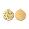 Ion Plating(IP) 304 Stainless Steel Pendant Cabochon Settings STAS-A070-17G-1