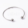 Fashion 304 Stainless Steel Cuff Bangles Torque Bangles BJEW-H473-01M-4