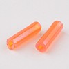 Transparent Colours Rainbow Glass Bugle Beads X-TSDB6MM169-2
