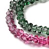 Transparent Glass Bead Strands GLAA-H023-02J-4