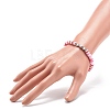 4Pcs 4 Color Handmade Polymer Clay Disc Surfer Bracelets Set BJEW-JB08799-5