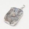 Nuggets Natural Druzy Agate Pendants G-L447-03-2