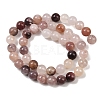 Natural Violet Strawberry Quartz Beads Strands G-P530-B02-03-7