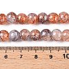 Drawbench Crackle Glass Beads Strands GLAA-N006-8mm-09-4
