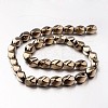 Electroplate Non-magnetic Synthetic Hematite Beads Strands G-F300-11B-06-2