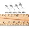 16Pcs Brass Stud Earring Findings KK-FS0001-56P-5