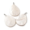 Natural White Shell Mother of Pearl Shell Big Pendants SSHEL-L008-40P-1