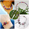 120Pcs 4 Styles Transparent & Opaque Large Hole Acrylic European Beads PACR-TA0001-14-8