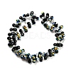 Electroplate Transparent Glass Beads Strands EGLA-P052-01A-AB04-2