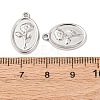 304 Stainless Steel Pendants STAS-I358-12P-07-3
