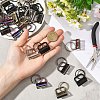 30Pcs 5 Colors Iron Ribbon Ends IFIN-YW0004-02-5