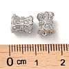 Brass Micro Pave Cubic Zirconia Beads KK-P239-34P-3