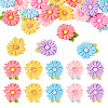 20pcs Opaque Resin Cabochons RESI-TADJ0001-08E-2