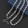 304 Stainless Steel Heart Link Chain Necklaces SA-CBA2696-01P-1