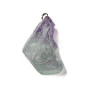Raw Rough Natural Colorful Fluorite Pendants G-A028-01A-2