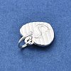925 Sterling Silver Heart with Capital Letter Charms STER-S009-13S-S-2