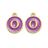 Golden Plated Alloy Enamel Charms ENAM-Q437-12O-1