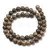 Natural Map Stone/Picasso Stone Beads Strands G-R494-A24-03-2