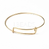 Ion Plating(IP) Adjustable 304 Stainless Steel Wire Bangle Making MAK-F286-03G-2