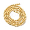Electroplated Shell Pearl Beads Strands BSHE-G041-3mm-01-2