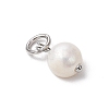 Natural Cultured Freshwater Pearl Potato Charms PALLOY-JF03920-01-4