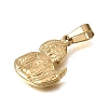 Religion 304 Stainless Steel Pendants STAS-G400-02G-04-2