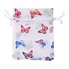 Rectangle Printed Organza Drawstring Bags LS-CON-PW0001-057A-2