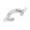 304 Stainless Steel Letter Connector Charms STAS-M108-01P-03-2